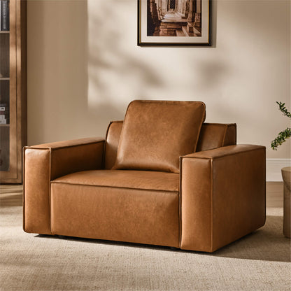 Isla Modern Refined Piping Feather-Soft Accent Chair