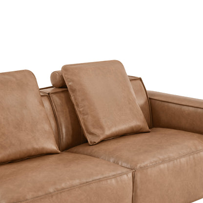 Isla Modern Refined Piping Feather-Soft 3 Seater Modular Sofa