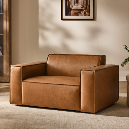 Isla Modern Refined Piping Feather-Soft Accent Chair