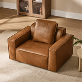 Isla Modern Refined Piping Feather-Soft Accent Chair