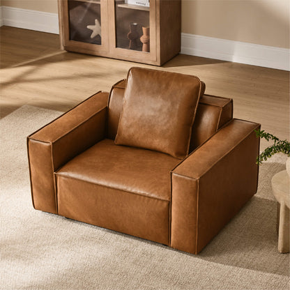 Isla Modern Refined Piping Feather-Soft Accent Chair