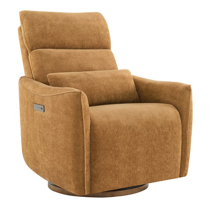 Janice Power Swivel Nursery Glider Recliner with Power Headrest
