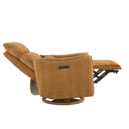Janice Power Swivel Nursery Glider Recliner with Power Headrest