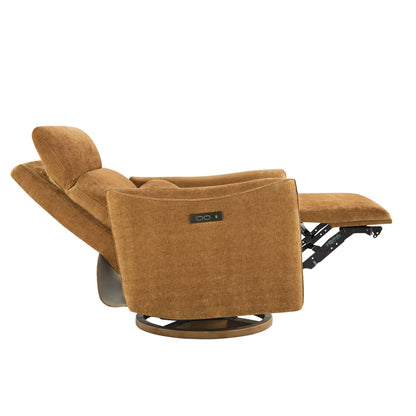 Janice Power Swivel Nursery Glider Recliner with Power Headrest