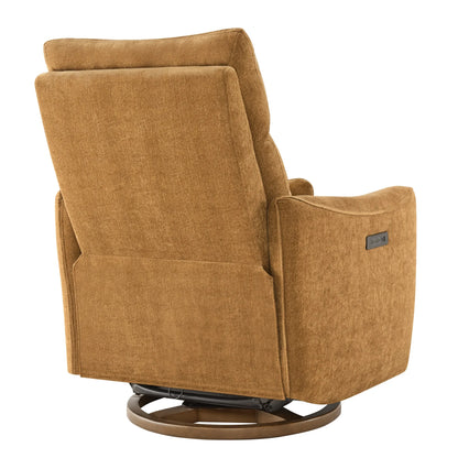 Janice Power Swivel Nursery Glider Recliner with Power Headrest