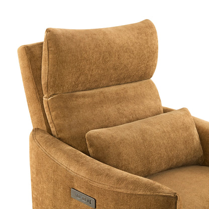 Janice Power Swivel Nursery Glider Recliner with Power Headrest