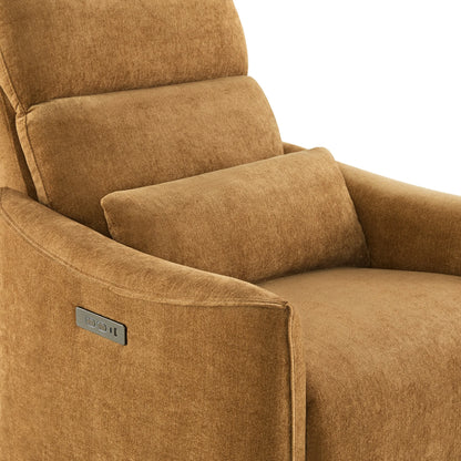 Janice Power Swivel Nursery Glider Recliner with Power Headrest