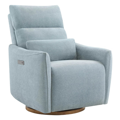 Janice Power Swivel Nursery Glider Recliner with Power Headrest