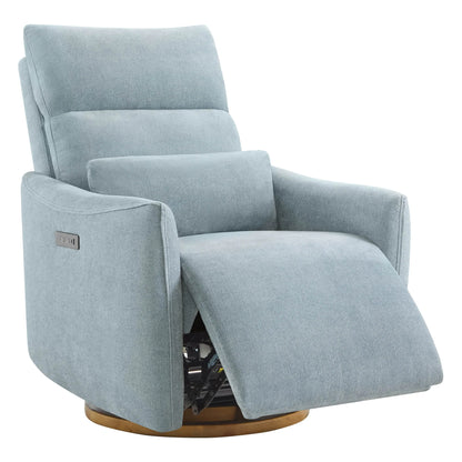 Janice Power Swivel Nursery Glider Recliner with Power Headrest