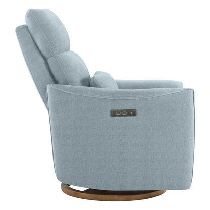 Janice Power Swivel Nursery Glider Recliner with Power Headrest