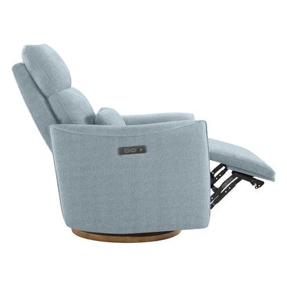 Janice Power Swivel Nursery Glider Recliner with Power Headrest