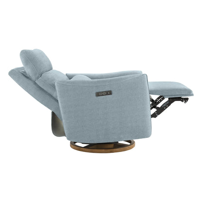 Janice Power Swivel Nursery Glider Recliner with Power Headrest
