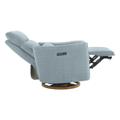 Janice Power Swivel Nursery Glider Recliner with Power Headrest