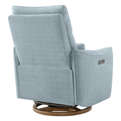 Janice Power Swivel Nursery Glider Recliner with Power Headrest