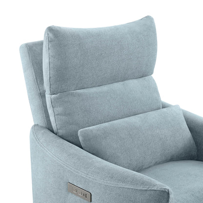 Janice Power Swivel Nursery Glider Recliner with Power Headrest