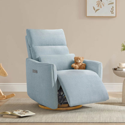 Janice Power Swivel Nursery Glider Recliner with Power Headrest