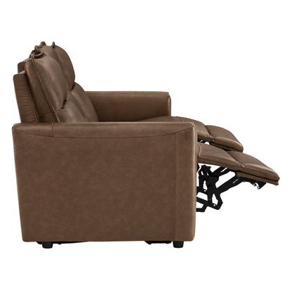 Jared Genuine Leather Wall Hugger 3-Seater Modular Reclining Sofa with Power Headrest