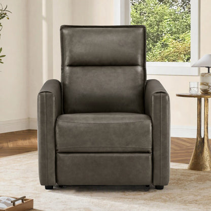 Jared Genuine Leather Wall Hugger Recliner with Power Headrest