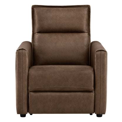 Jared Genuine Leather Wall Hugger 2-Seater Modular Reclining Sofa with Power Headrest