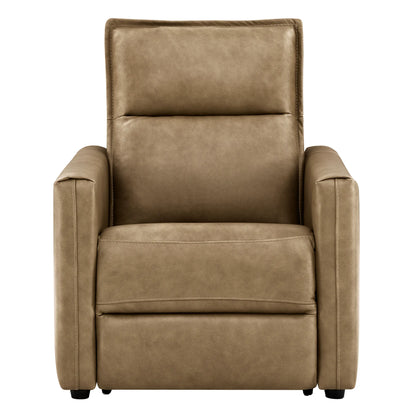 Jared Genuine Leather Wall Hugger 2-Seater Modular Reclining Sofa with Power Headrest