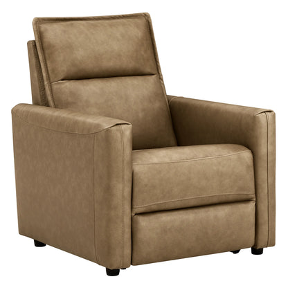 Jared Genuine Leather Wall Hugger 3-Seater Modular Reclining Sofa with Power Headrest