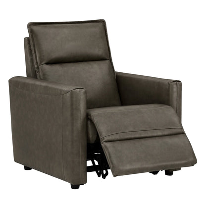 Jared Genuine Leather Wall Hugger 2-Seater Modular Reclining Sofa with Power Headrest