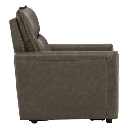 Jared Genuine Leather Wall Hugger Recliner with Power Headrest