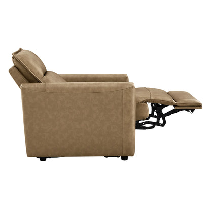 Jared Genuine Leather Wall Hugger Recliner with Power Headrest