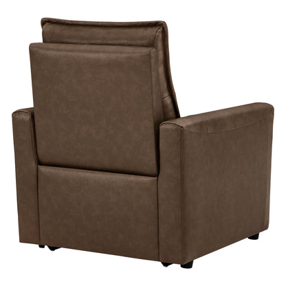 Jared Genuine Leather Wall Hugger Recliner with Power Headrest