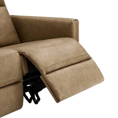 Jared Genuine Leather Wall Hugger 2-Seater Modular Reclining Sofa with Power Headrest