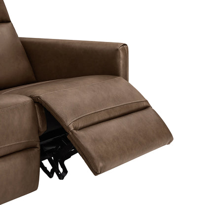 Jared Genuine Leather Wall Hugger Recliner with Power Headrest