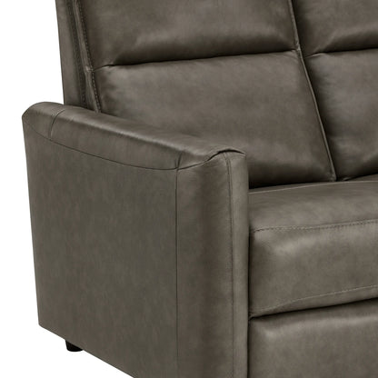Jared Genuine Leather Wall Hugger 2-Seater Modular Reclining Sofa with Power Headrest