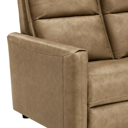 Jared Genuine Leather Wall Hugger Recliner with Power Headrest