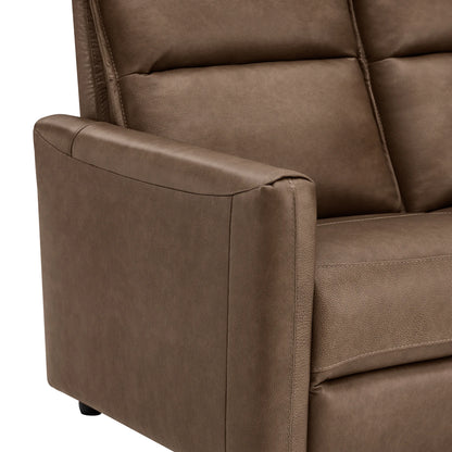 Jared Genuine Leather Wall Hugger 2-Seater Modular Reclining Sofa with Power Headrest