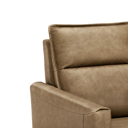 Jared Genuine Leather Wall Hugger Recliner with Power Headrest