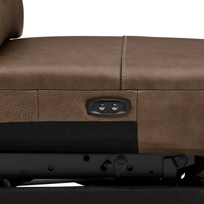Jared Genuine Leather Wall Hugger 2-Seater Modular Reclining Sofa with Power Headrest