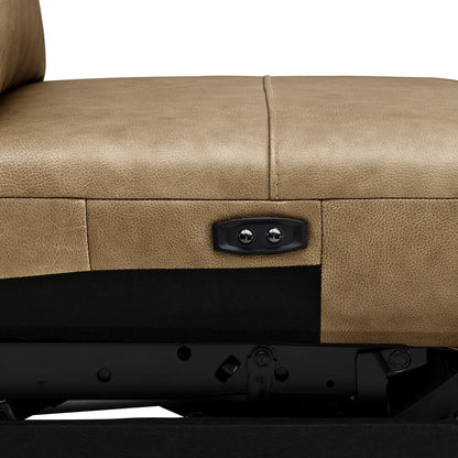 Jared Genuine Leather Wall Hugger 2-Seater Modular Reclining Sofa with Power Headrest