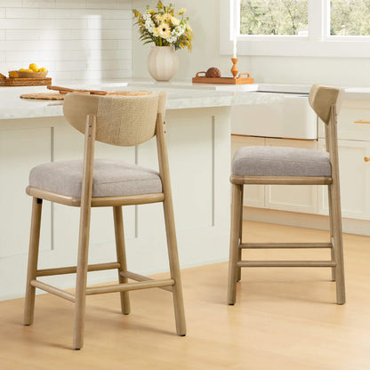 Jody Modern Woven Rope Counter Stool