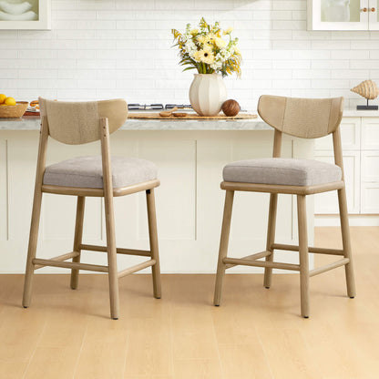 Jody Modern Woven Rope Counter Stool