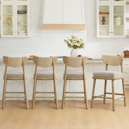 Jody Modern Woven Rope Counter Stool