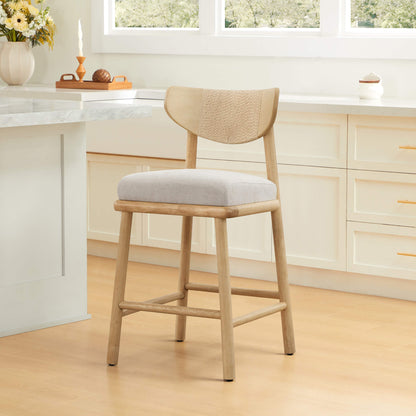 Jody Modern Woven Rope Counter Stool