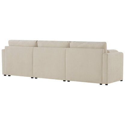 Jonathan Modern Cozy Chenille 4-seat Modular Sofa with Hidden Storage