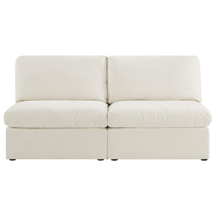 Jonathan Modern Cozy Chenille Sofa Armless Chair