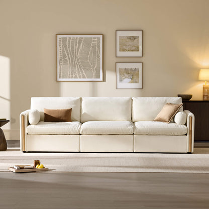 Jonathan Modern Cozy Chenille 3-seat Modular Sofa with Hidden Storage