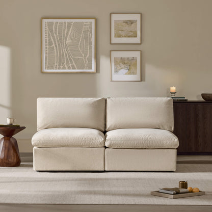 Jonathan Modern Cozy Chenille Sofa Armless Chair