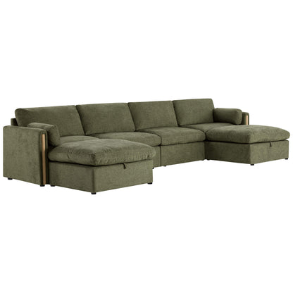 Jonathan Modern Cozy Chenille 6-seat Modular Sofa with Hidden Storage