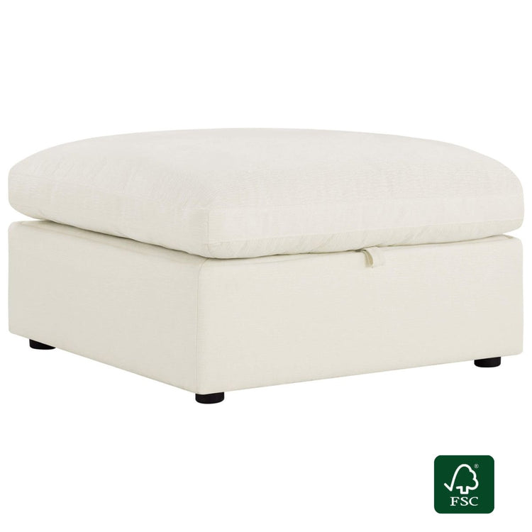 Jonathan Modern Cozy Chenille Sofa Ottoman