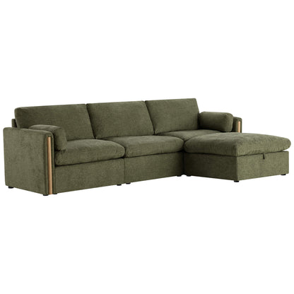 Jonathan Modern Cozy Chenille 4-seat Modular Sofa with Hidden Storage