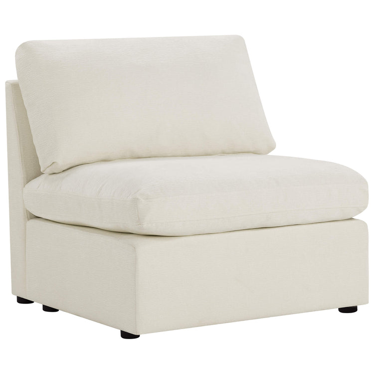 Jonathan Modern Cozy Chenille Sofa Armless Chair