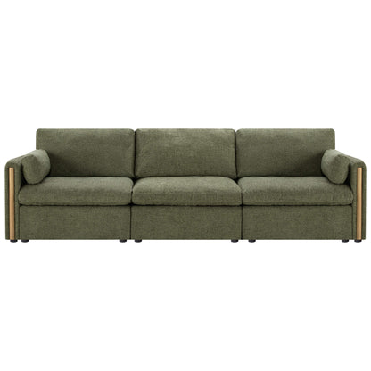 Jonathan Modern Cozy Chenille 3-seat Modular Sofa with Hidden Storage
